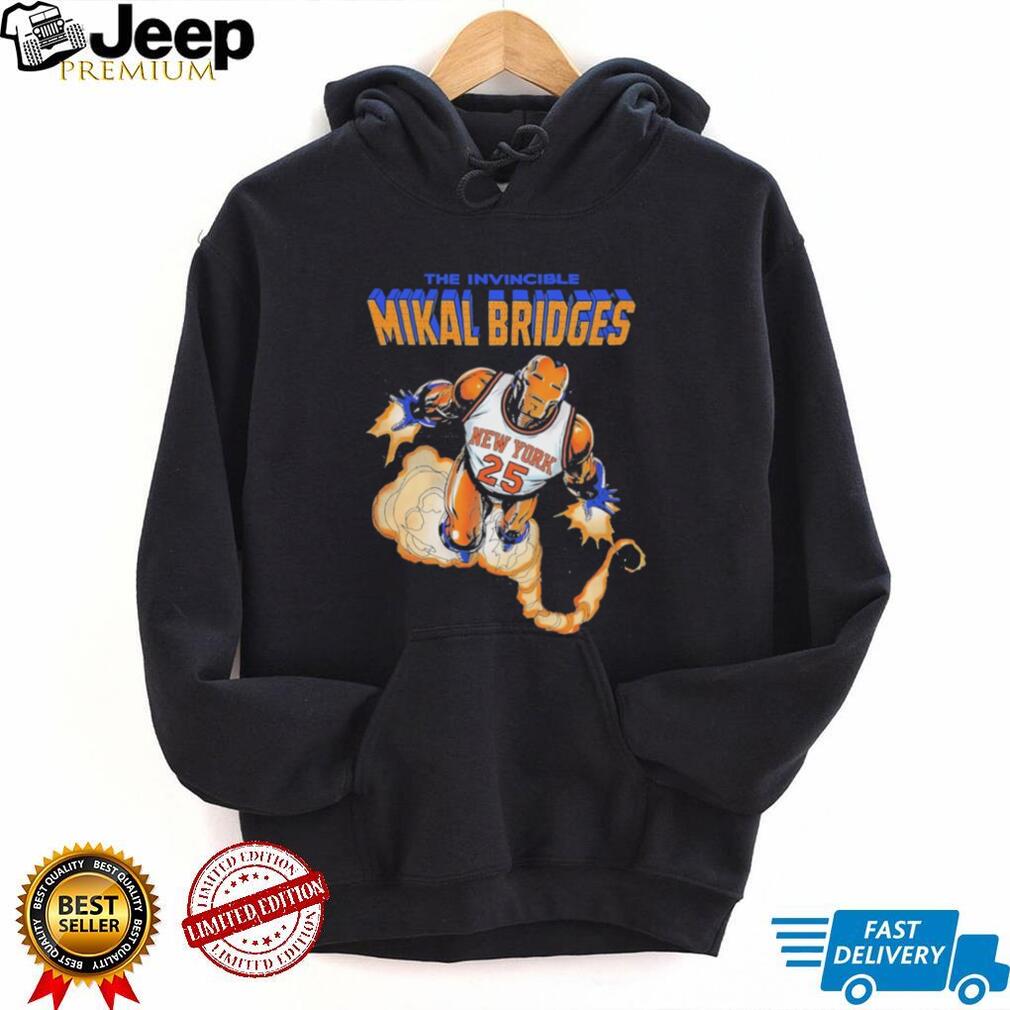 Mikal Bridges The Invincible New York Basketball Iron Hero T Shirt