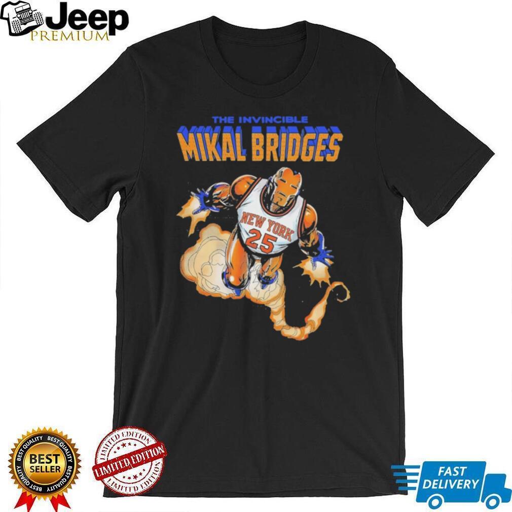 Mikal Bridges The Invincible New York Basketball Iron Hero T Shirt