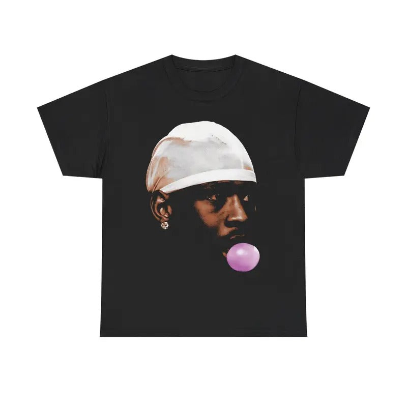 Mike Chewing Gum Retro Vintage 90s Styled Graphic T-Shirt Ball Fan Basketball Legend Tee Casual Classic Cotton Menswear Top
