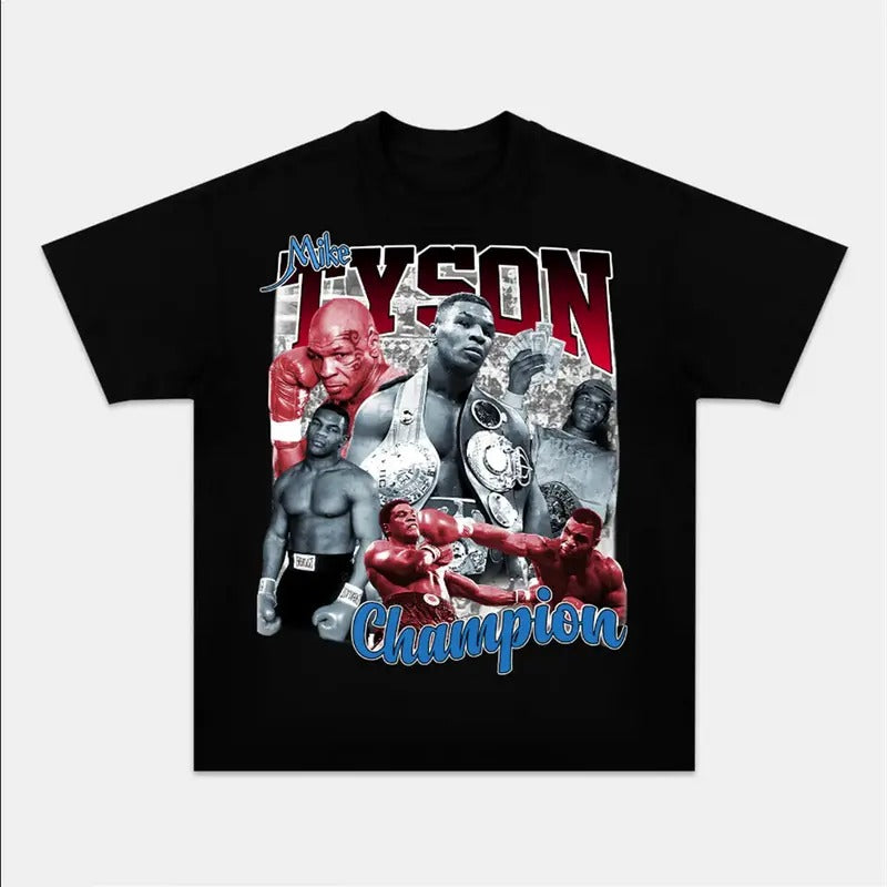 Mike Tyson Retro Boxing Champ T-Shirt Sport Icon Gift