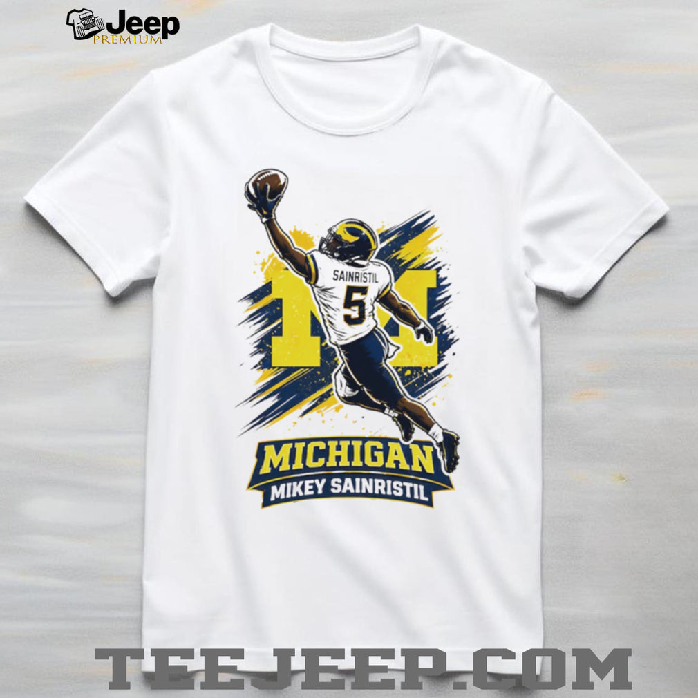 Mikey Sainristil Michigan Football Star Athlete Graphic T Shirt