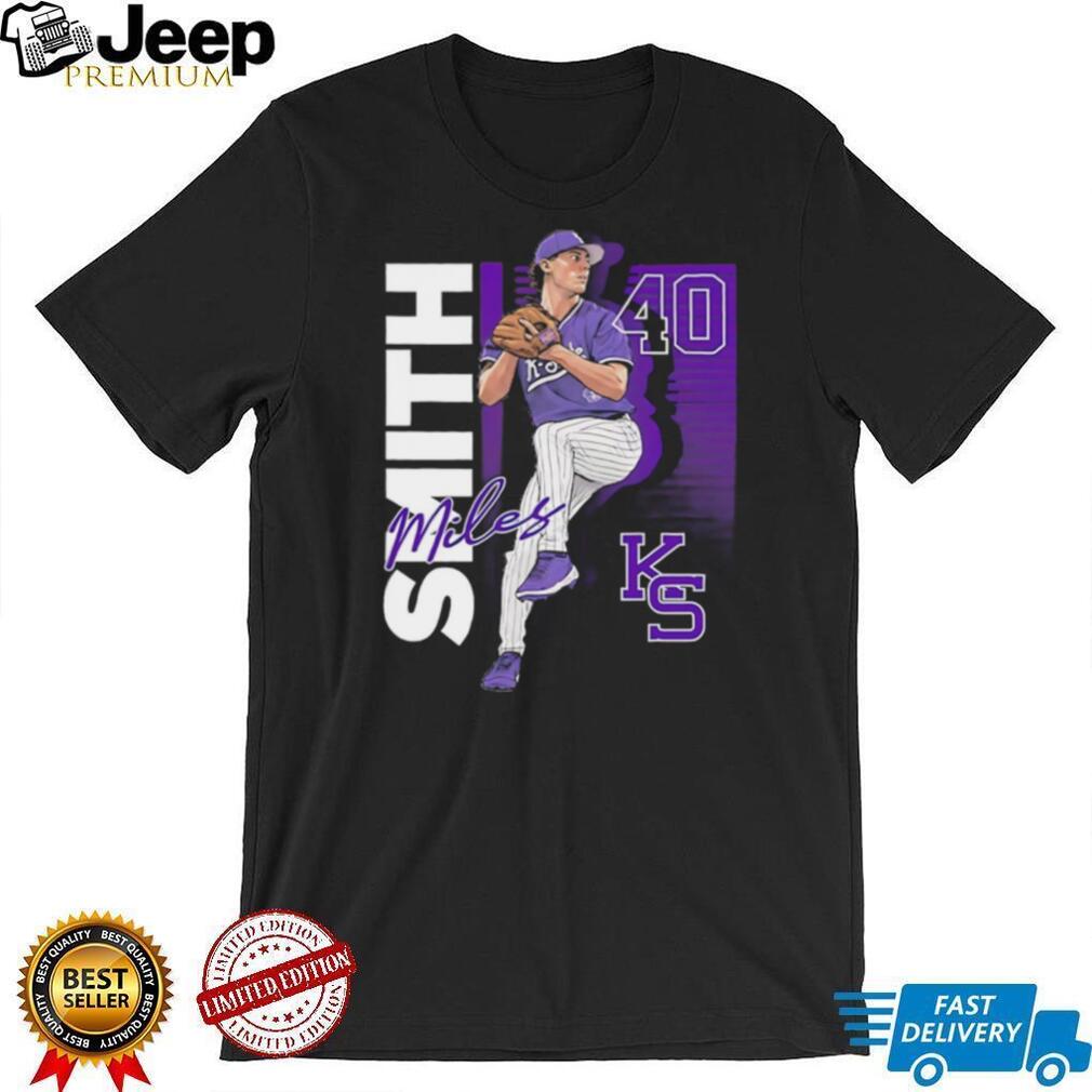 Miles Smith #40 KS Baseball Pitcher Graphic T Shirt