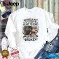 Military Husband and Wife Bond Broken Heart to Heart Soldier T Shirt