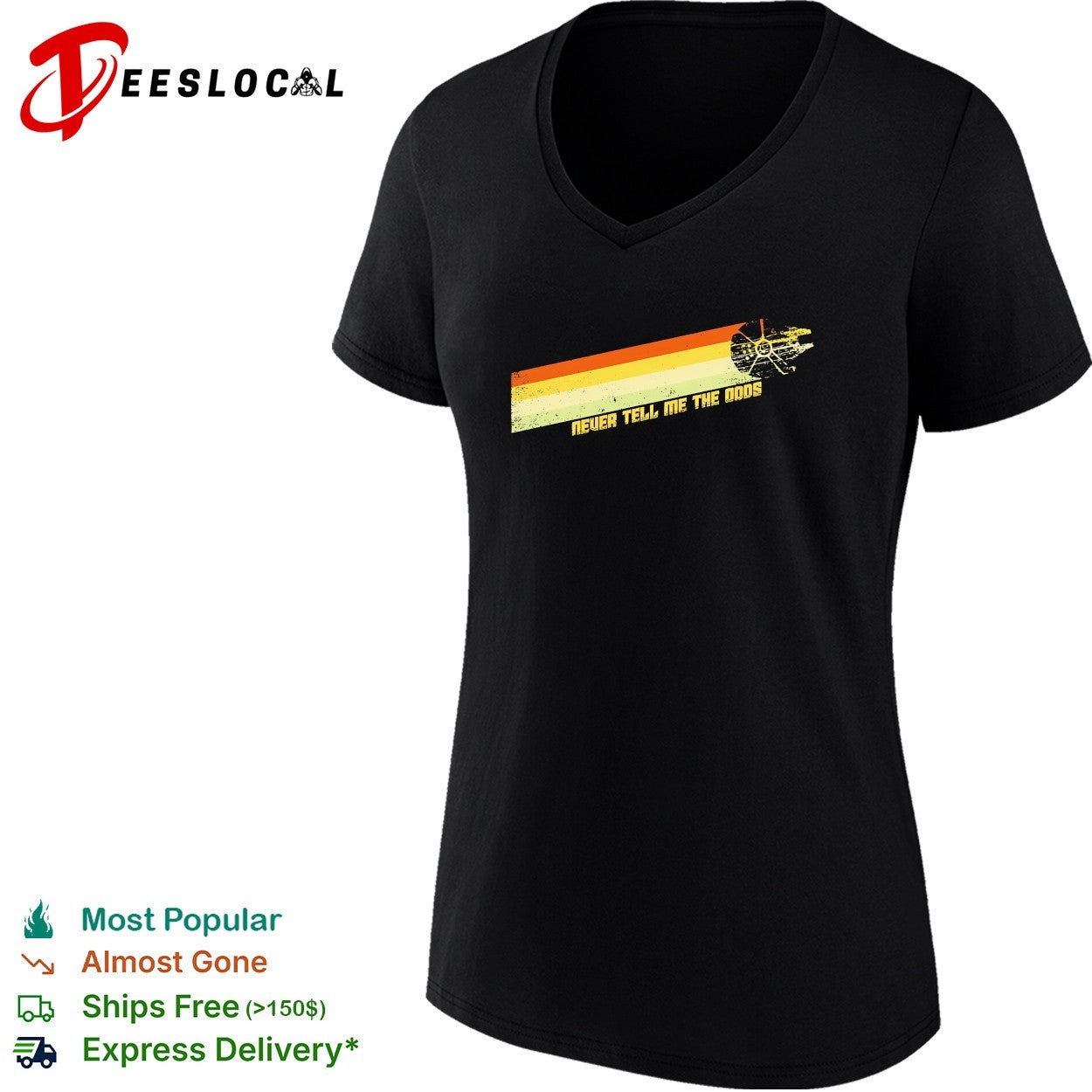 Millennium Falcon never tell me the odds shirt