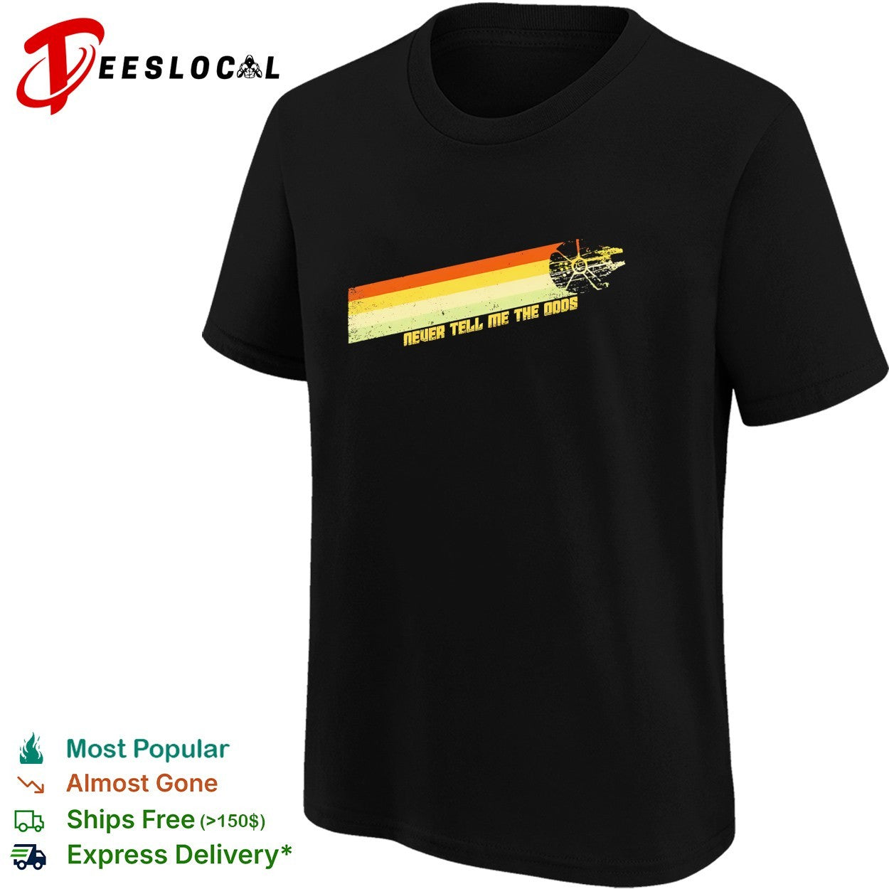 Millennium Falcon never tell me the odds shirt