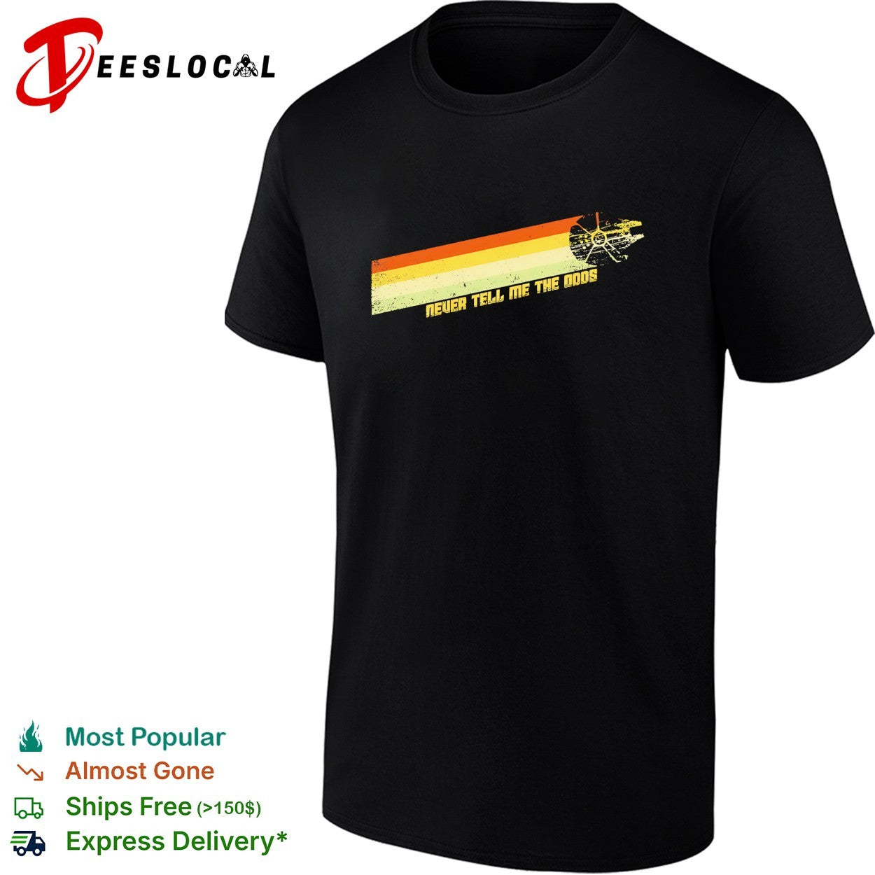 Millennium Falcon never tell me the odds shirt
