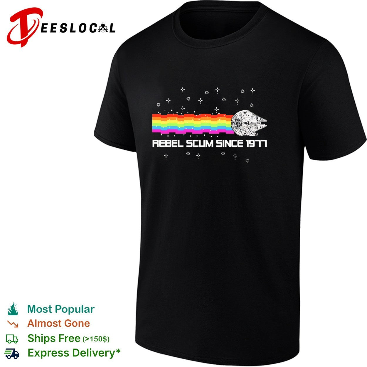 Millennium Falcon rebel scum since 1977 shirt