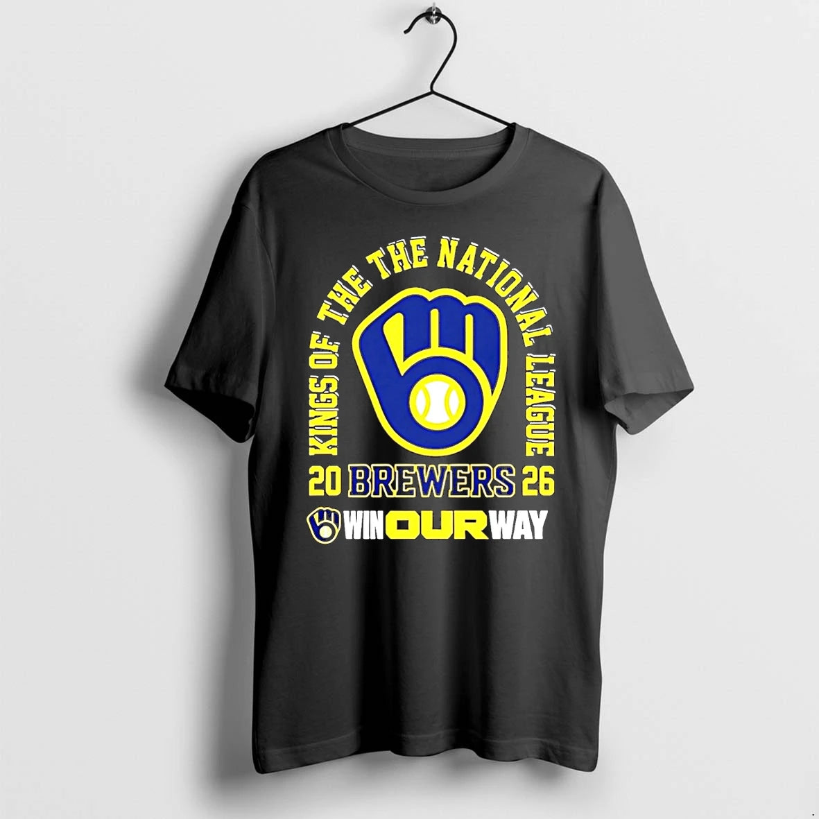 Milwaukee Brewers 2026 Kings Of The National League Champions Win Our Way Tshirts Sweater