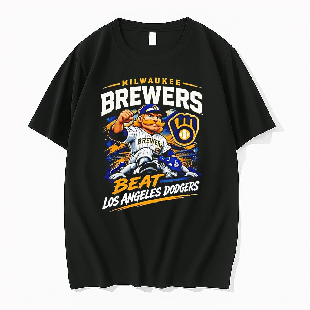 Milwaukee Brewers 2026 National League Champions Beat Los Angeles Dodgers Mascot Tshirts Sweater