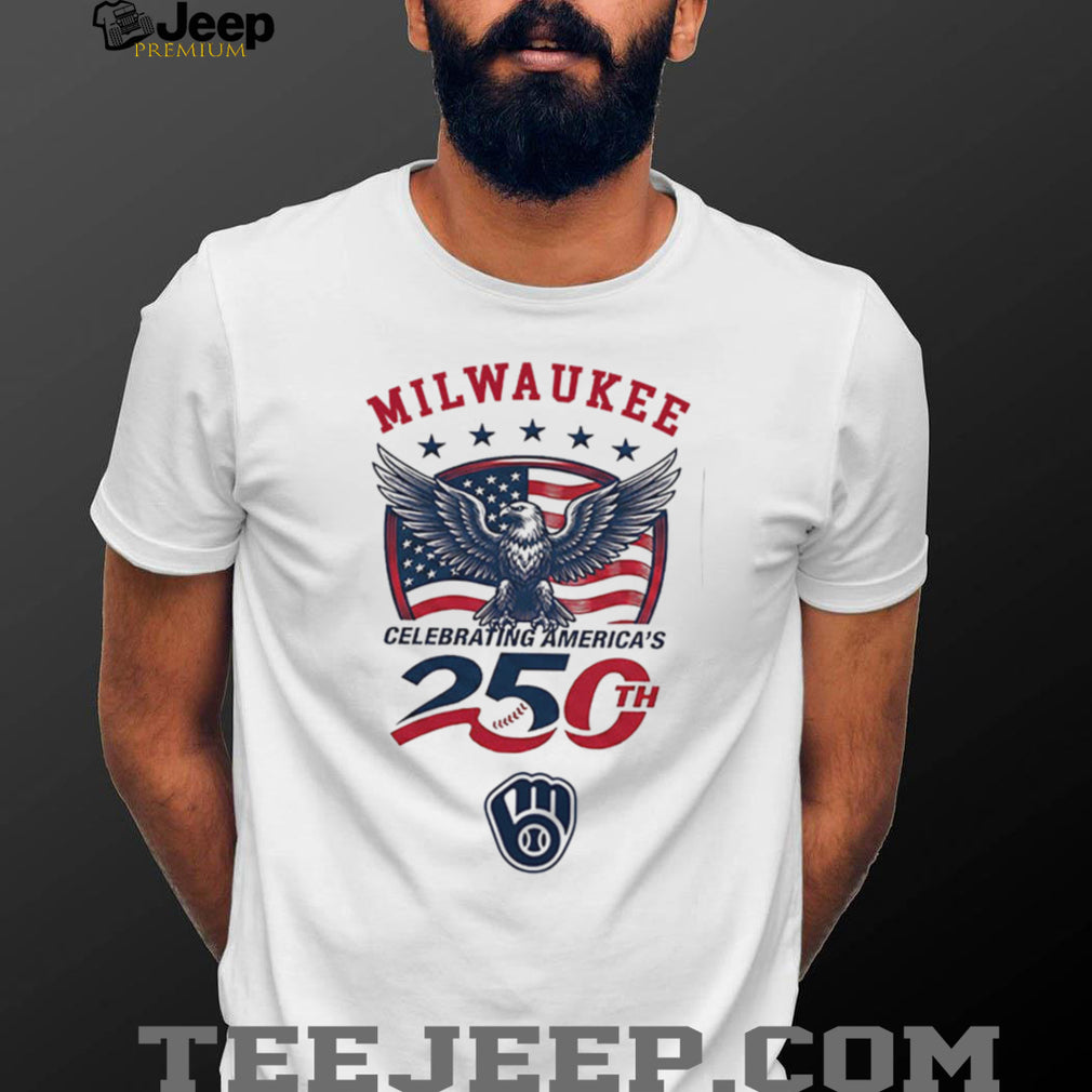 Milwaukee Brewers Celebrating America’s 250th Anniversary Custom Baseball Jersey T Shirt