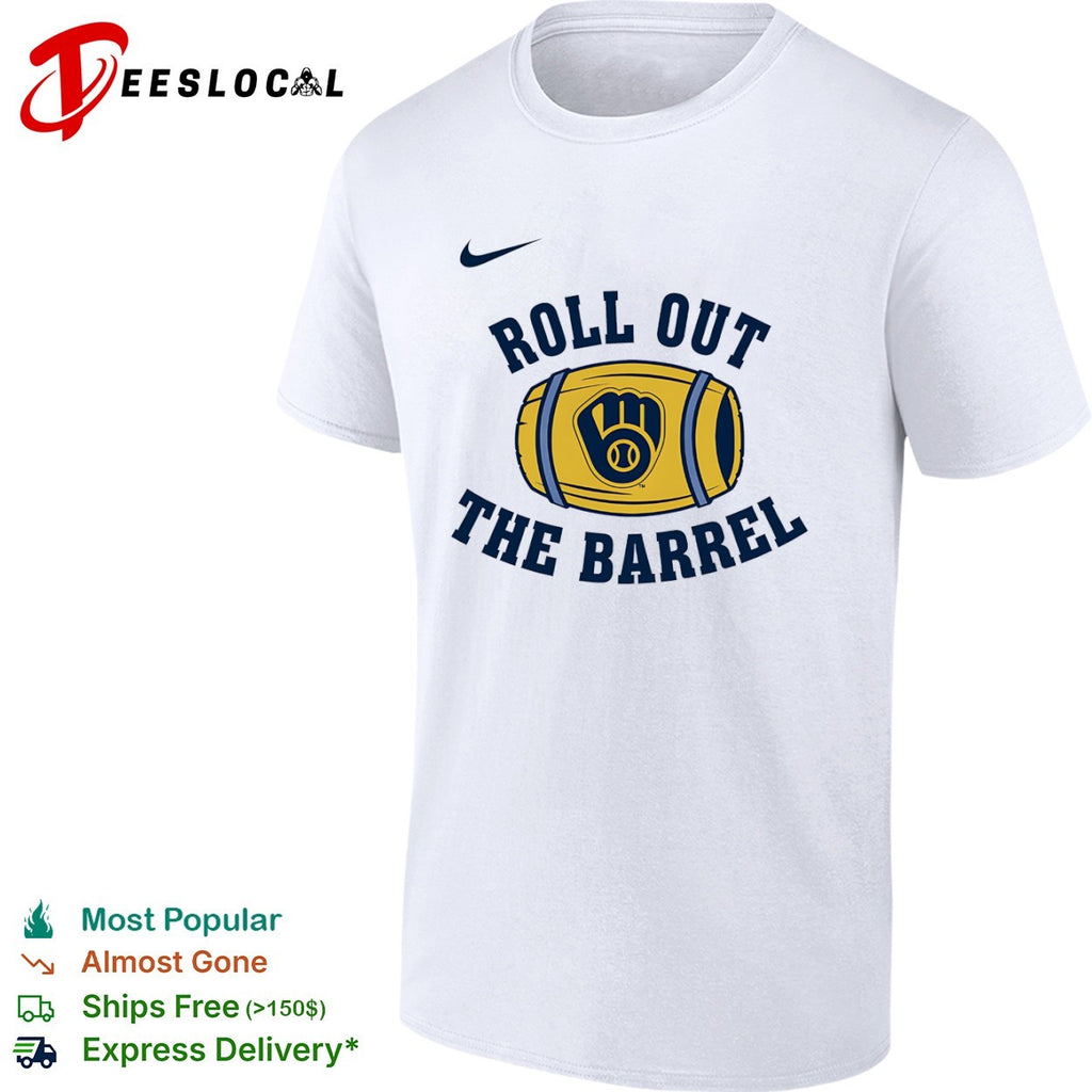 Milwaukee Brewers Roll out the Barrel MLB Baseball Logo shirt