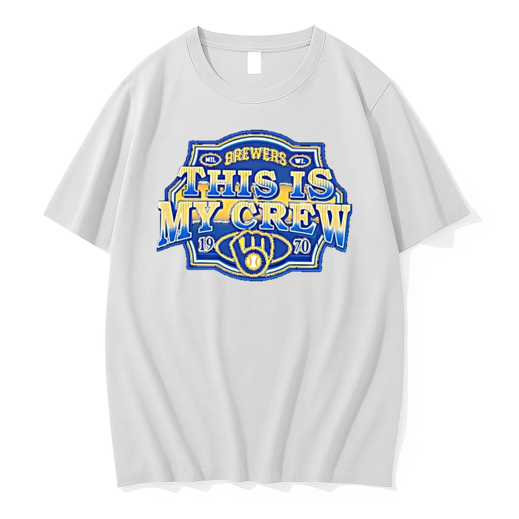 Milwaukee Brewers This Is My Crew Baseball 1970 Tshirts Sweater