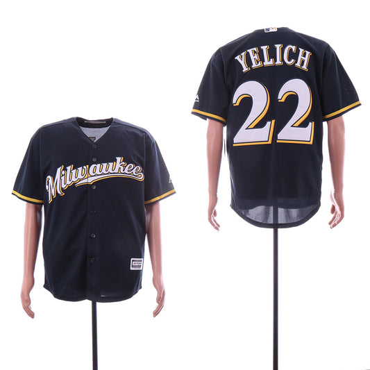 Milwaukee Brewers #22 Christian Yelich Style 7