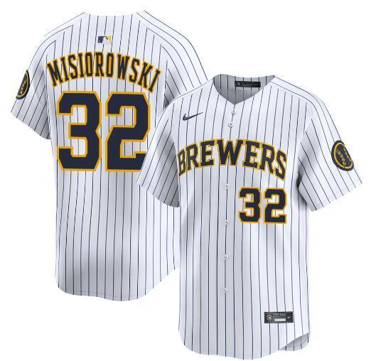 Milwaukee Brewers #32 Jacob Misiorowski White Alternate Limited Stitched