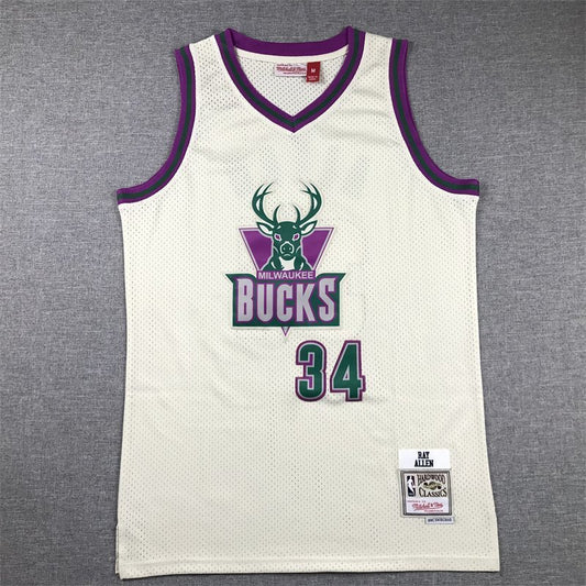 Milwaukee Bucks #34 Giannis Antetokounmpo Bucks 34 Yellow Retro s-xxl Style 2