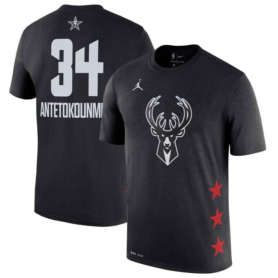 Milwaukee Bucks #34 Giannis Antetokounmpo Style 3
