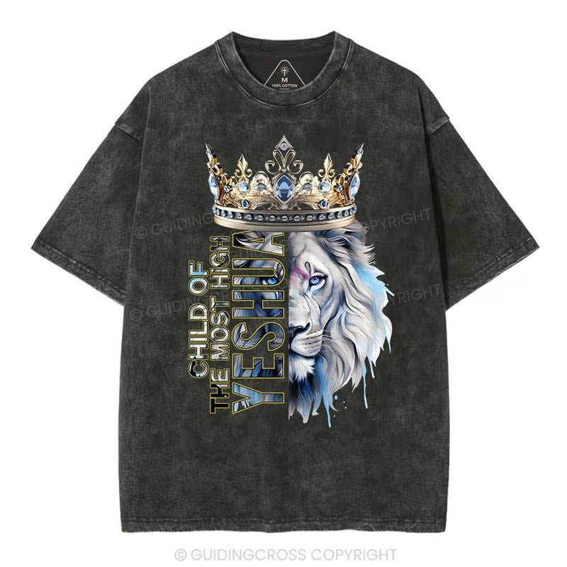 [Mineral Wash Shirt] You Are So Loved Christian Washed Shirt Jesus Graphic Washed Style Shirt Casual Crewneck