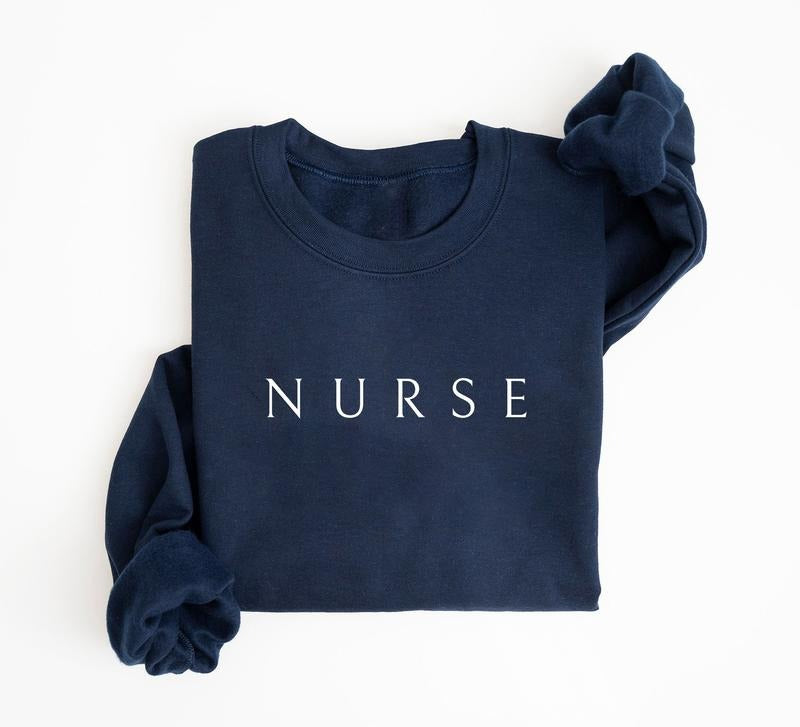 Minimal Nurse sweatshirt, Nurse Crewneck, Healthcare Workers Shirt, Funny Nurse sweatshirt, Nurse Shirt, New Nurse, Nurse Gift, Nurse Graduate Shirt, Nurse Appreciation, RN ER Nurse Shirt