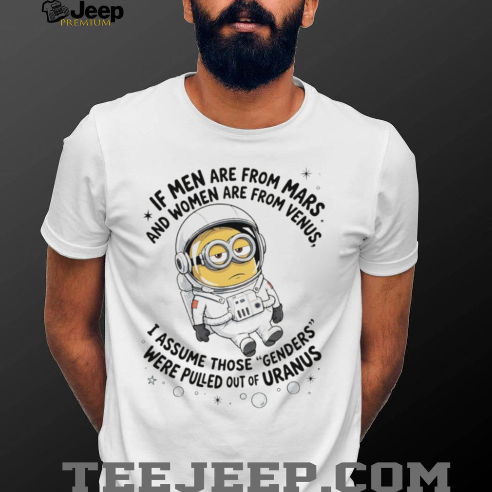 Minion Astronaut Genders From Uranus Funny Space T Shirt