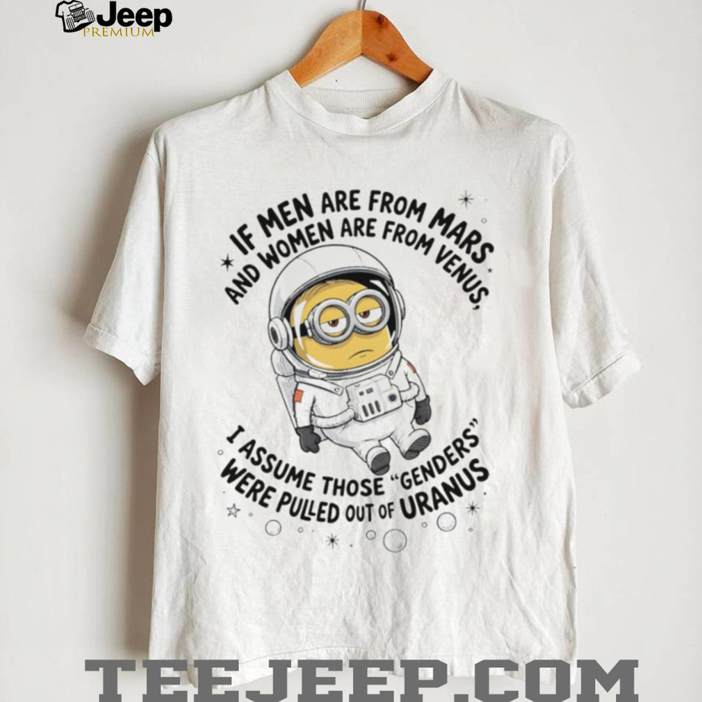 Minion Astronaut Genders From Uranus Funny Space T Shirt
