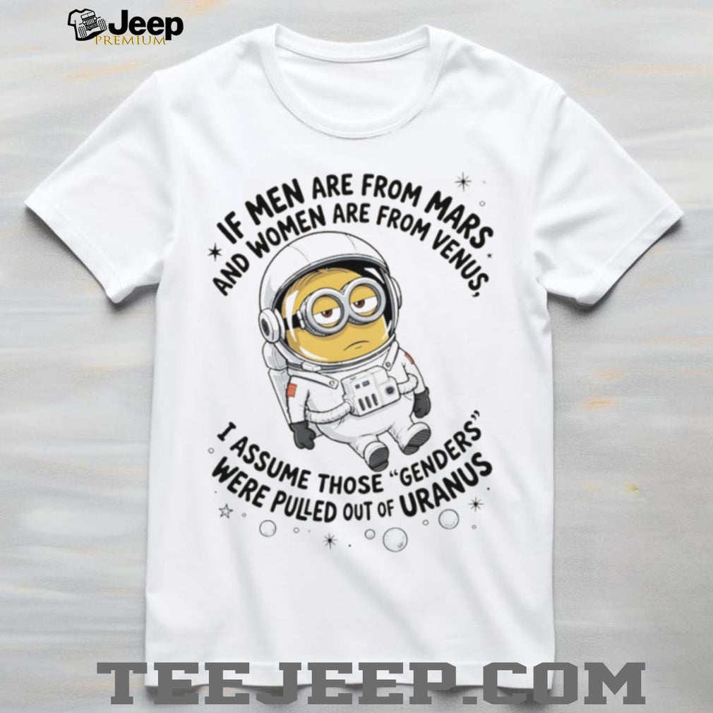 Minion Astronaut Genders From Uranus Funny Space T Shirt