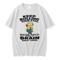 Minion Keep Rolling Your Eyes Maybe Youll Find A Brain Back There Tshirts Sweater