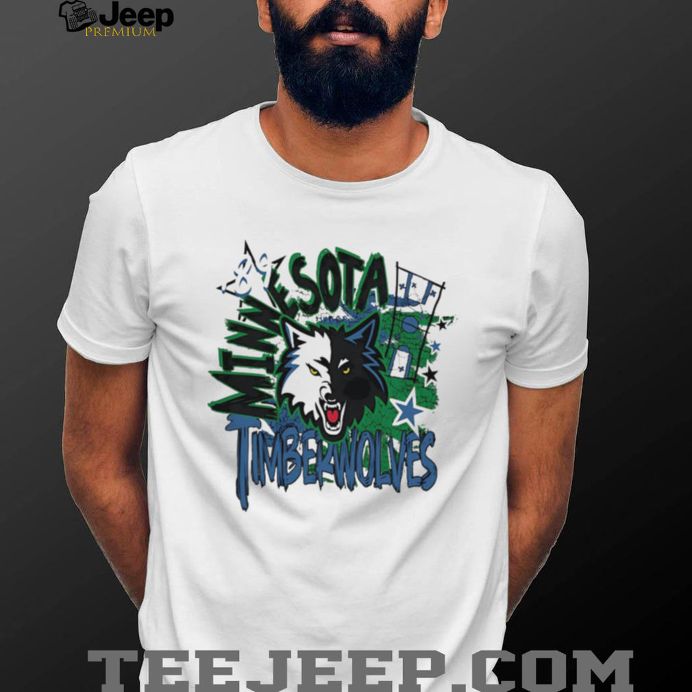 Minnesota Timberwolves Wolf Head Graphic T Shirt NBA Fan Apparel