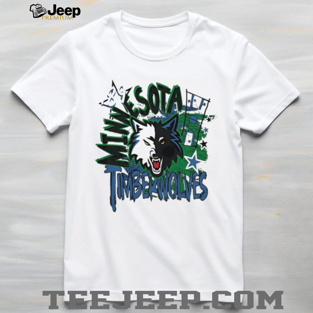 Minnesota Timberwolves Wolf Head Graphic T Shirt NBA Fan Apparel