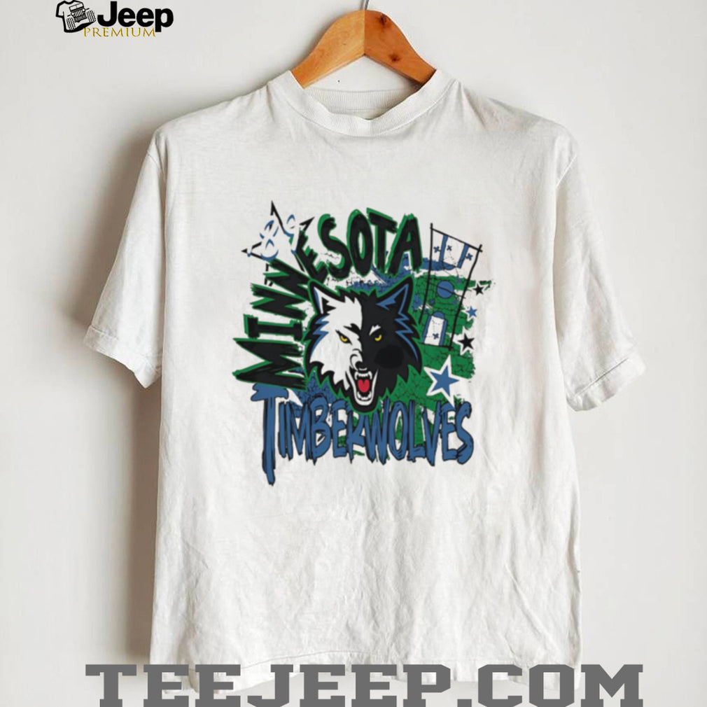 Minnesota Timberwolves Wolf Head Graphic T Shirt NBA Fan Apparel