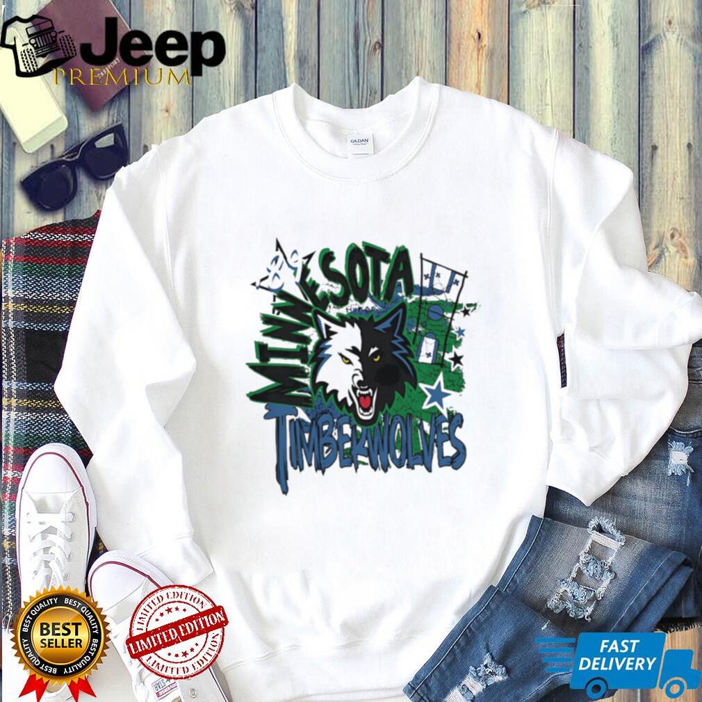 Minnesota Timberwolves Wolf Head Graphic T Shirt NBA Fan Apparel