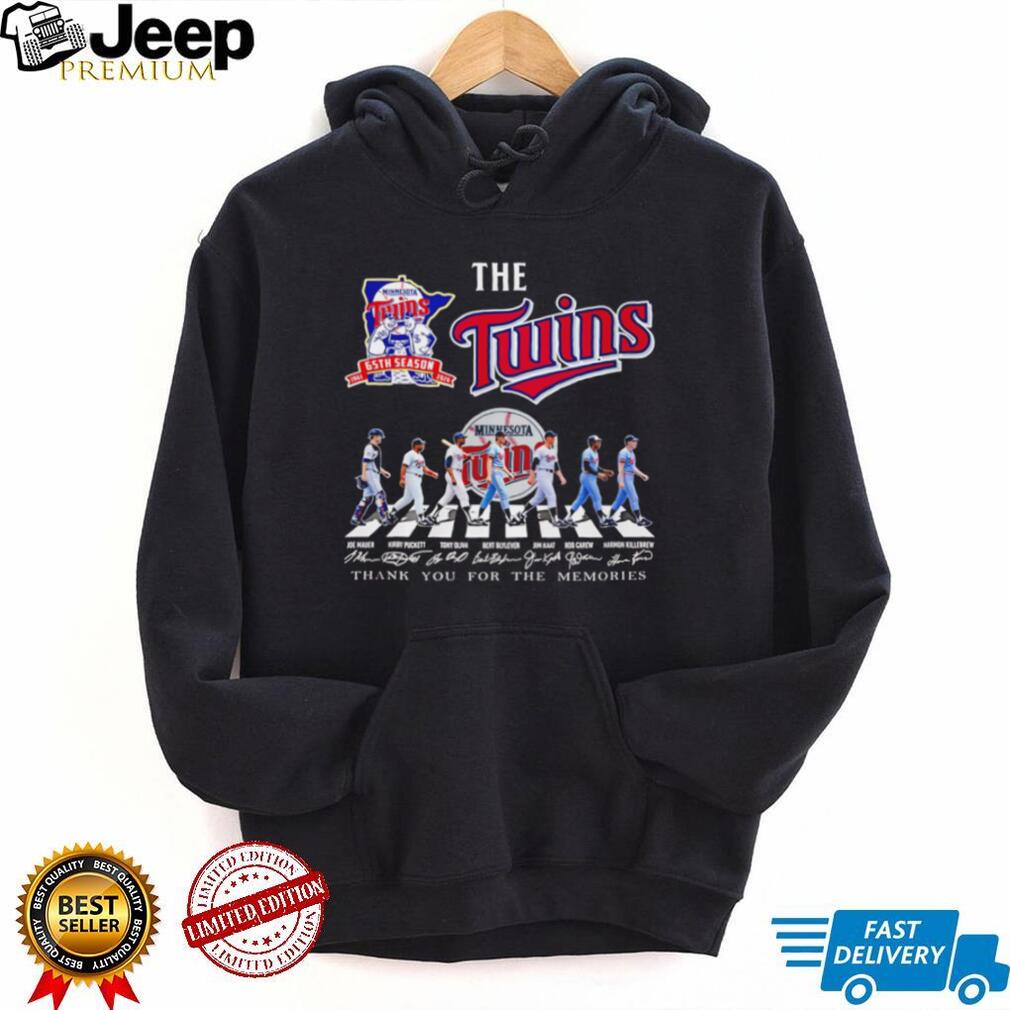 Minnesota Twins 65th Season Abbey Road Legend Signatures T Shirt