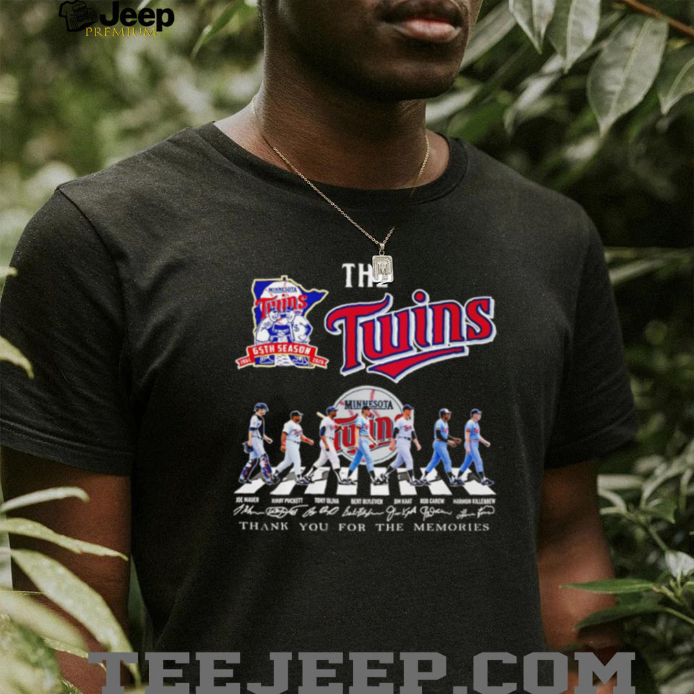 Minnesota Twins 65th Season Abbey Road Legend Signatures T Shirt