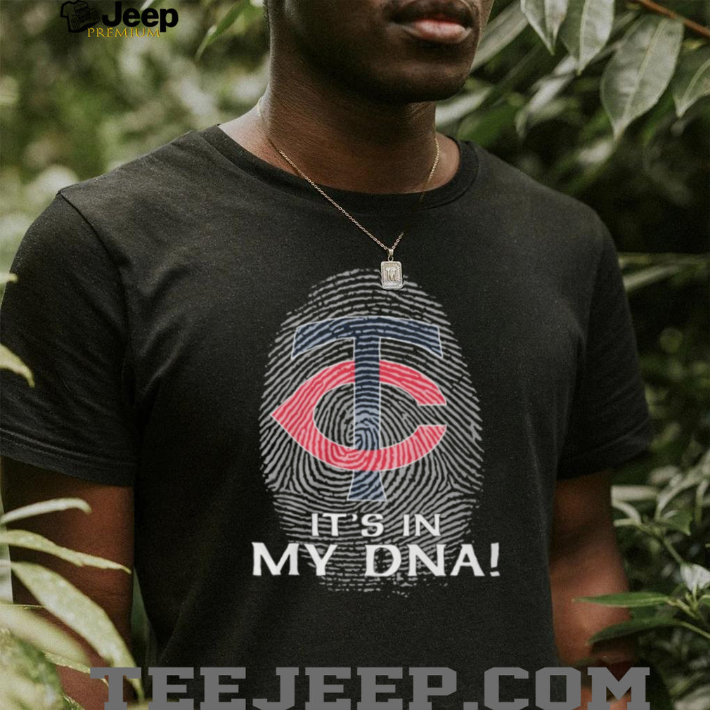 Minnesota Twins Baseball “It’s In My DNA” Fingerprint Graphic T Shirt