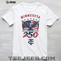 Minnesota Twins Celebrating America’s 250th Anniversary Custom Baseball Jersey T Shirt