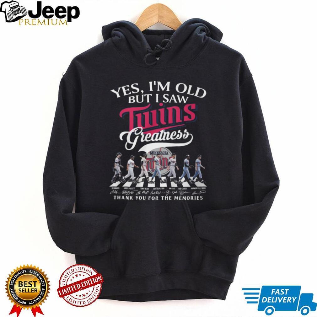 Minnesota Twins Greatness Legends Walk Signatures Fan T Shirt