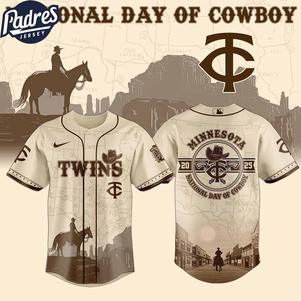 Minnesota Twins MLB X National Day Of Cowboy Personalized Baseball Jersey - Padres Jersey Oasis: Elevate Your Baseball...
