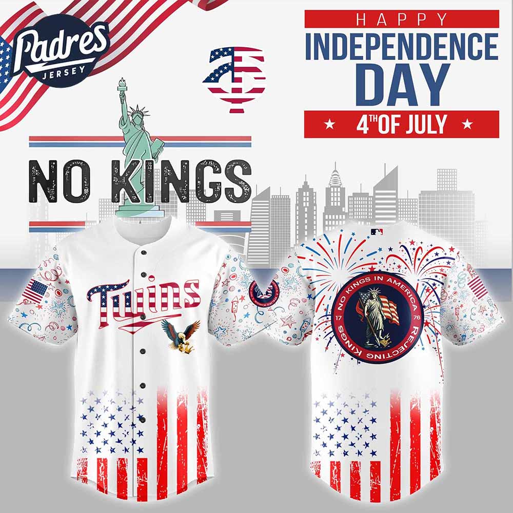 Minnesota Twins MLB X The 4th Of July X Military Custom Baseball Jersey - Padres Jersey Oasis: Elevate Your Baseball...