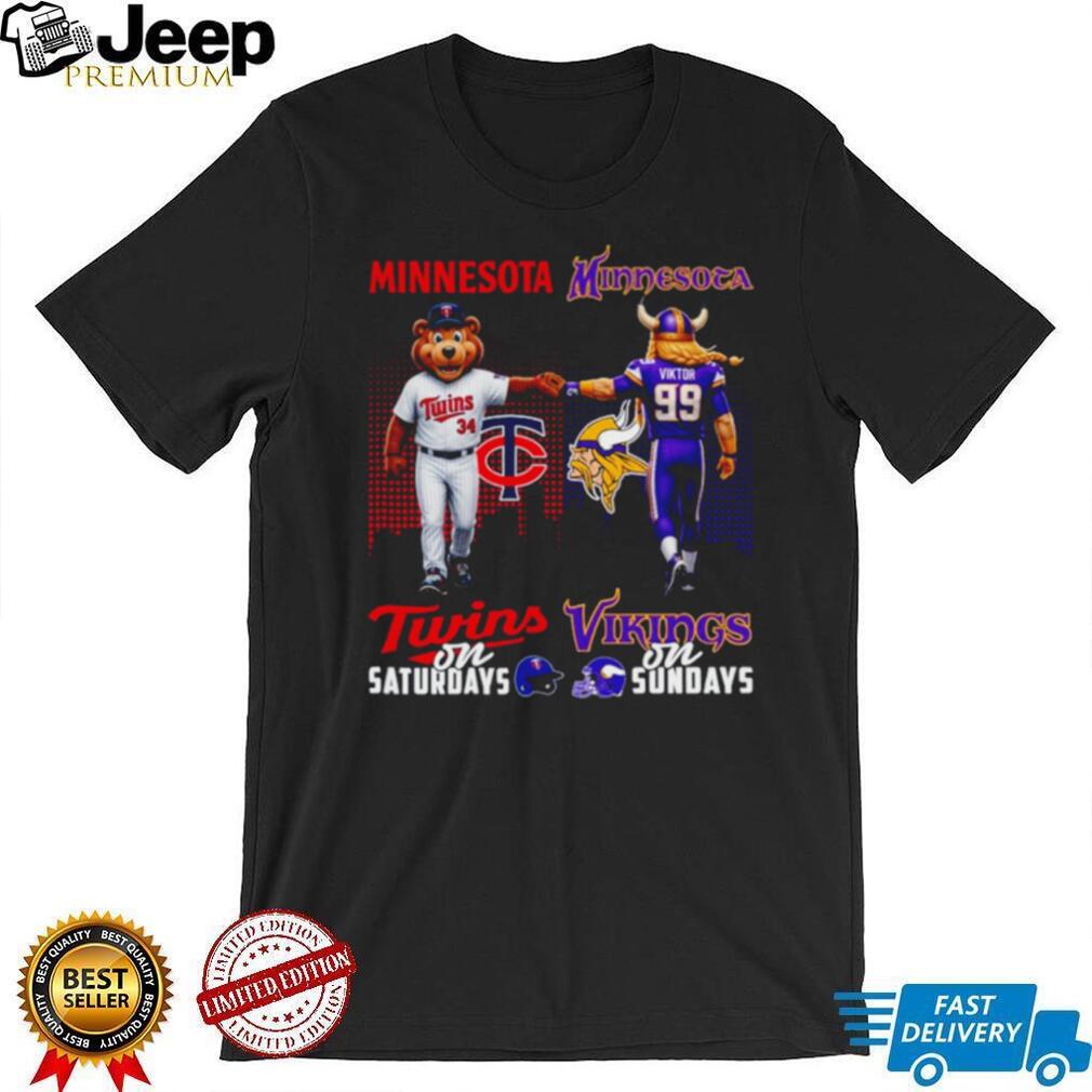 Minnesota Twins and Vikings Gameday Saturdays and Sundays T Shirt Minnesota Sports Fan T shirt