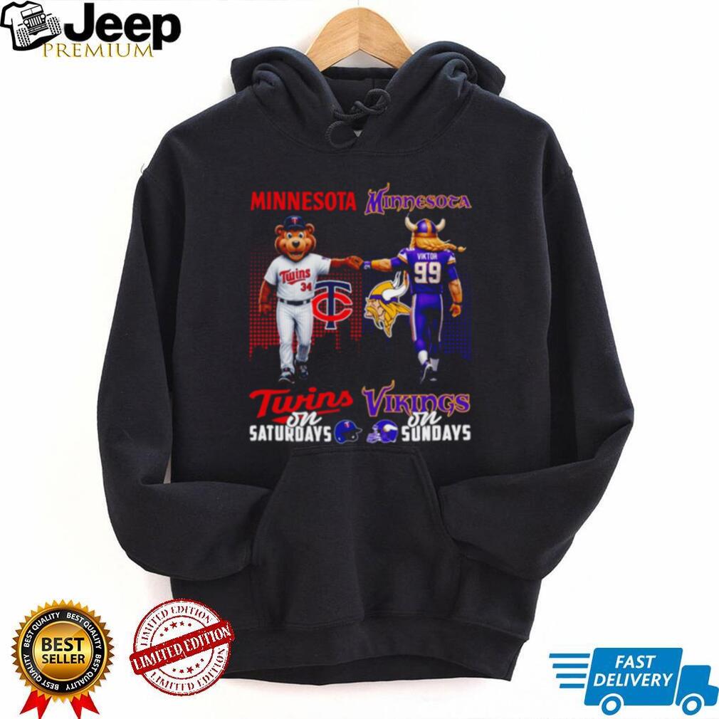Minnesota Twins and Vikings Gameday Saturdays and Sundays T Shirt Minnesota Sports Fan T shirt