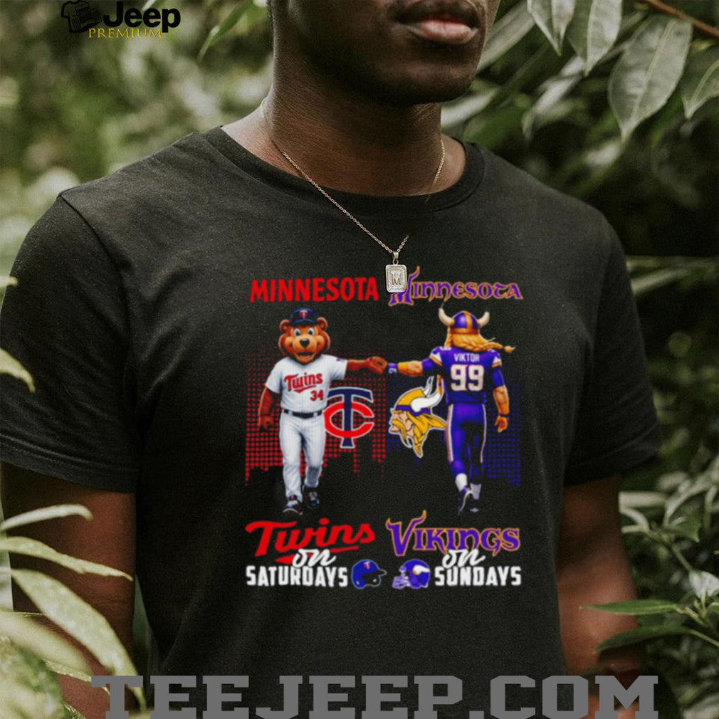 Minnesota Twins and Vikings Gameday Saturdays and Sundays T Shirt Minnesota Sports Fan T shirt