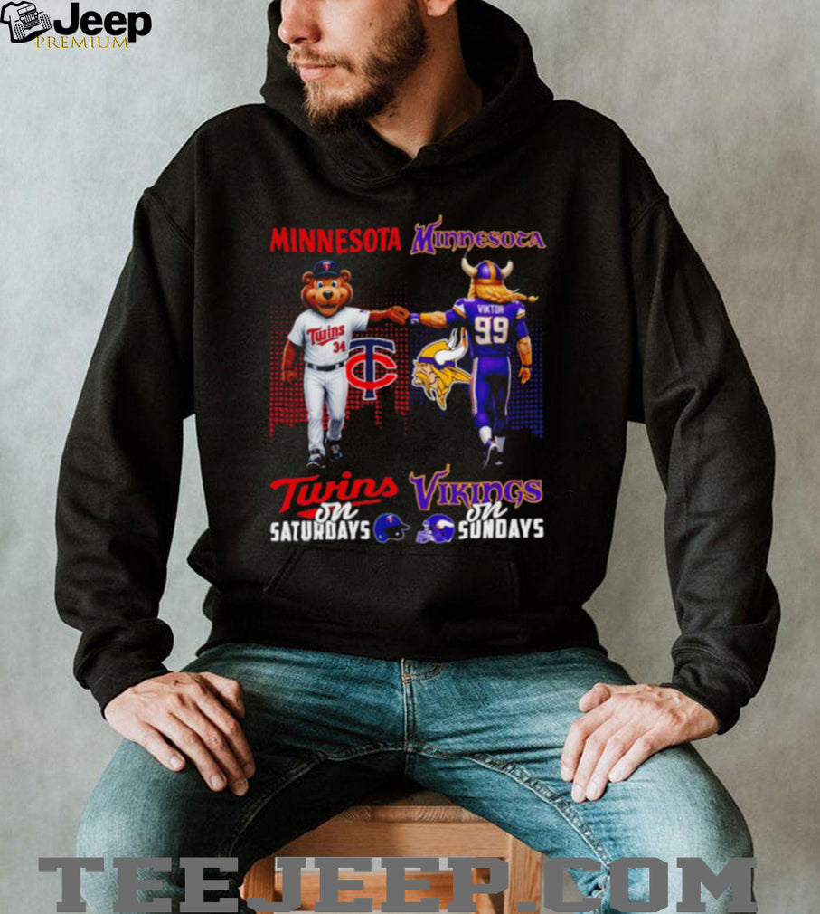 Minnesota Twins and Vikings Gameday Saturdays and Sundays T Shirt Minnesota Sports Fan T shirt