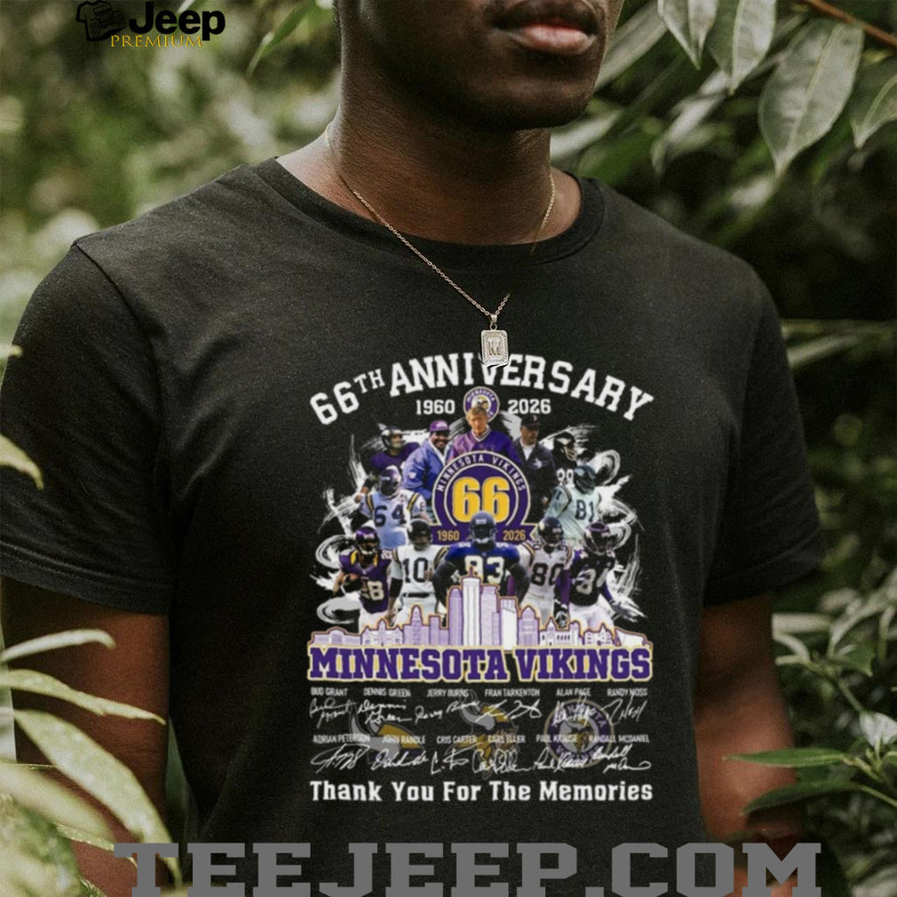 Minnesota Vikings 66th Anniversary 1960 2026 Legends Shirt