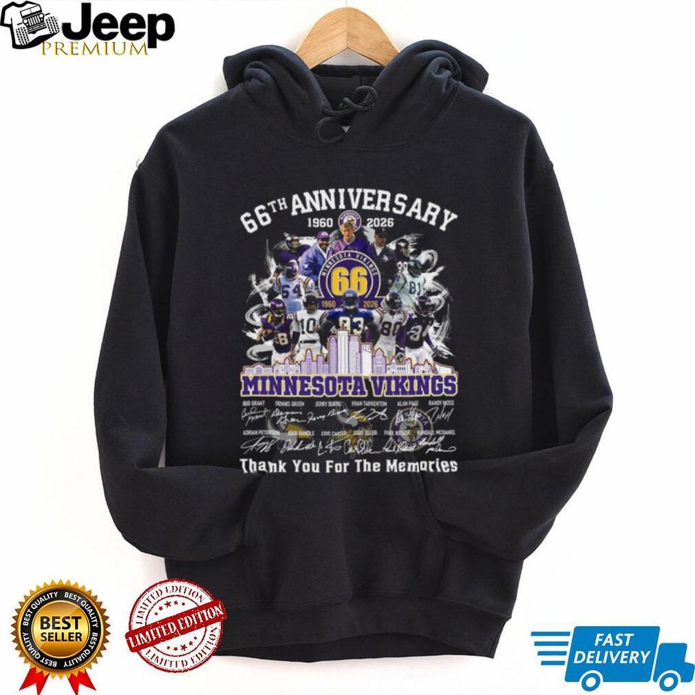 Minnesota Vikings 66th Anniversary 1960 2026 Legends Shirt