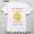 Minnesota Vikings All Men Created Equal Stick Shift Driver 70s Birthday T Shirt