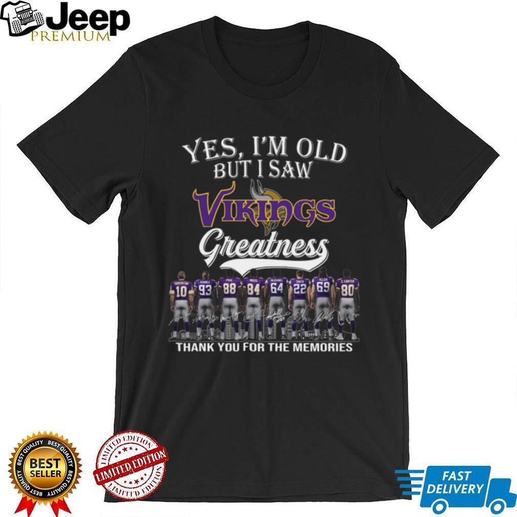Minnesota Vikings Football Legends Retro Vintage Style Men Women Fans Greatness Shirt