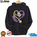 Minnesota Vikings Heart Stethoscope Nurse Health Hero T Shirt