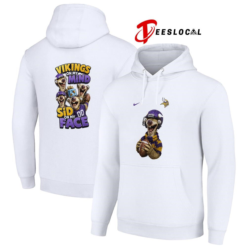Minnesota Vikings on my mind Sid on my face shirt