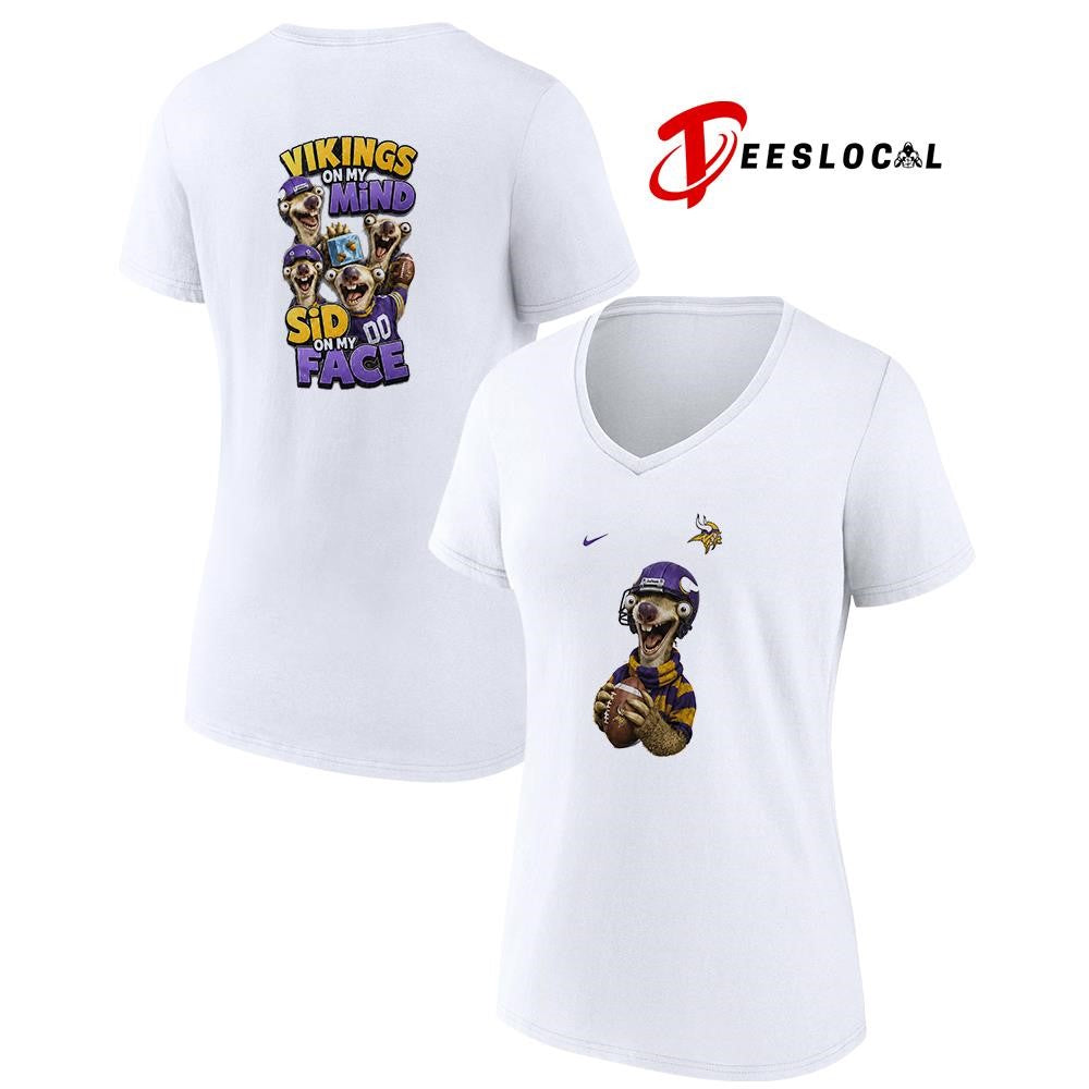 Minnesota Vikings on my mind Sid on my face shirt
