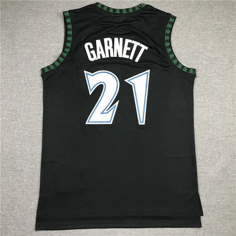 Minnesota Timberwolves Timberwolves 21 Black Retro Logo Style 1