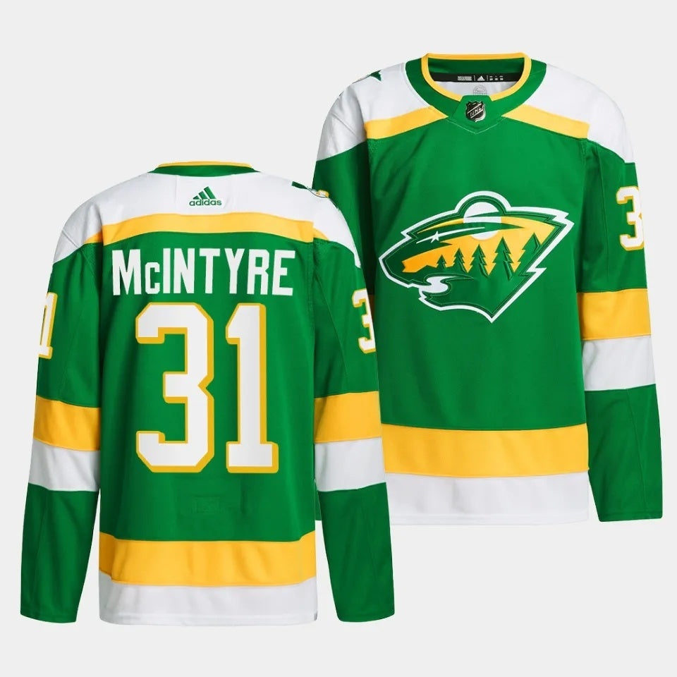 Minnesota Wild #31 Zane McIntyre 2023-24 The 78s Alternate Green Jersey